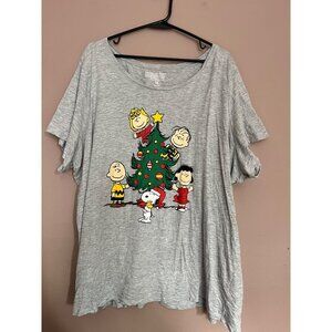 Women’s Peanuts Christmas Tshirt 3X